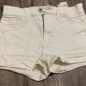 high waisted jean shorts